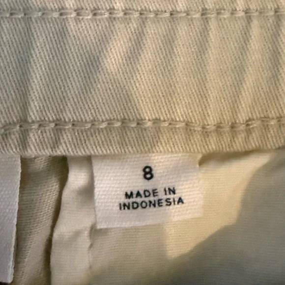 GAP Women's Khaki Elastic Waist Pleated Trousers - size 8 - Picture 9 of 14